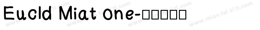 Eucld Miat one字体转换